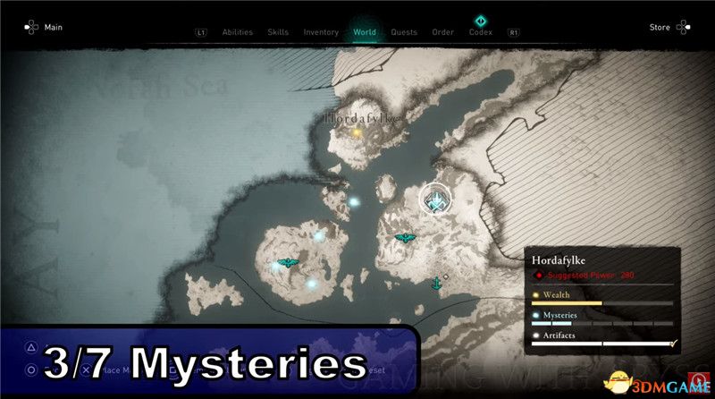 《刺客信条：英灵殿》全收集图文攻略 全财富神秘传说文物装备技能等收集品位置