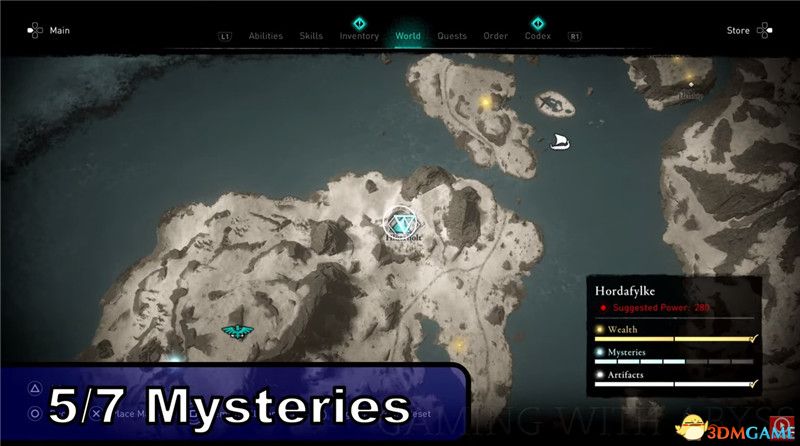 《刺客信条：英灵殿》全收集图文攻略 全财富神秘传说文物装备技能等收集品位置