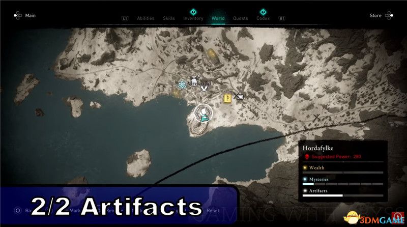 《刺客信条：英灵殿》全收集图文攻略 全财富神秘传说文物装备技能等收集品位置