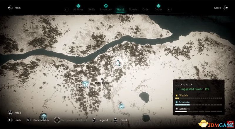 《刺客信条：英灵殿》全收集图文攻略 全财富神秘传说文物装备技能等收集品位置