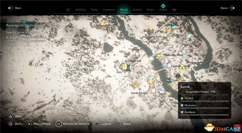 《刺客信条：英灵殿》全收集图文攻略 全财富神秘传说文物装备技能等收集品位置