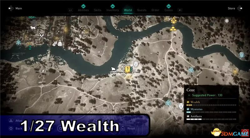 《刺客信条：英灵殿》全收集图文攻略 全财富神秘传说文物装备技能等收集品位置