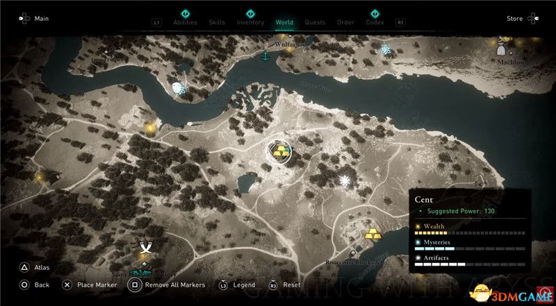 《刺客信条：英灵殿》全收集图文攻略 全财富神秘传说文物装备技能等收集品位置