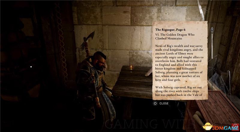 《刺客信条：英灵殿》全收集图文攻略 全财富神秘传说文物装备技能等收集品位置