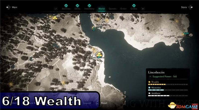 《刺客信条：英灵殿》全收集图文攻略 全财富神秘传说文物装备技能等收集品位置