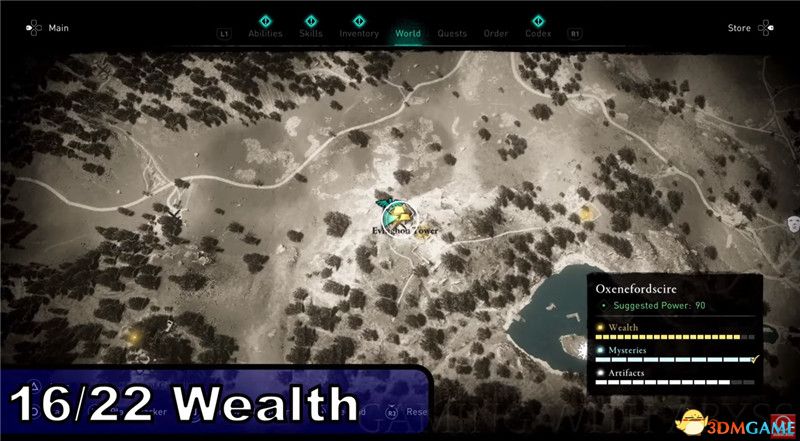 《刺客信条：英灵殿》全收集图文攻略 全财富神秘传说文物装备技能等收集品位置