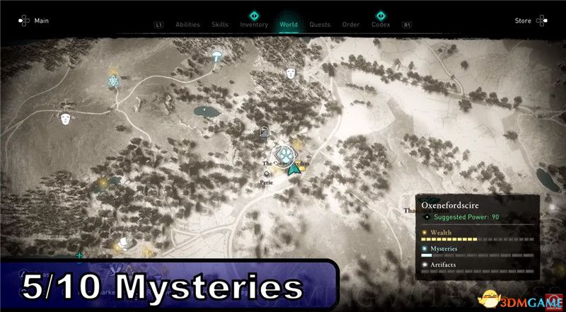 《刺客信条：英灵殿》全收集图文攻略 全财富神秘传说文物装备技能等收集品位置