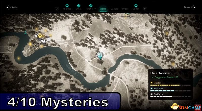 《刺客信条：英灵殿》全收集图文攻略 全财富神秘传说文物装备技能等收集品位置