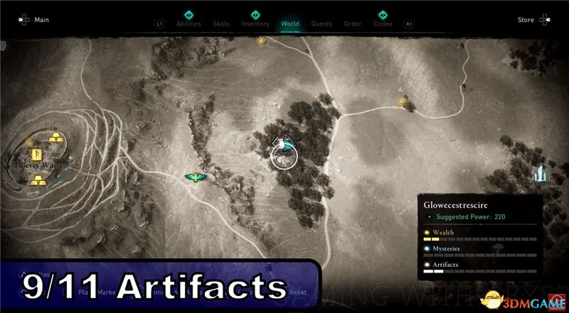 《刺客信条：英灵殿》全收集图文攻略 全财富神秘传说文物装备技能等收集品位置