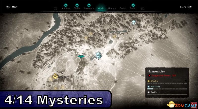 《刺客信条：英灵殿》全收集图文攻略 全财富神秘传说文物装备技能等收集品位置