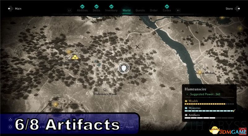 《刺客信条：英灵殿》全收集图文攻略 全财富神秘传说文物装备技能等收集品位置