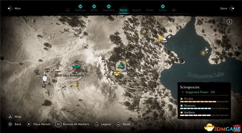 《刺客信条：英灵殿》全收集图文攻略 全财富神秘传说文物装备技能等收集品位置