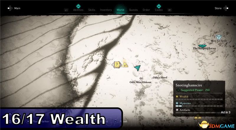 《刺客信条：英灵殿》全收集图文攻略 全财富神秘传说文物装备技能等收集品位置