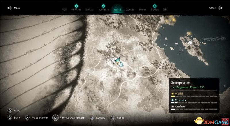 《刺客信条：英灵殿》全收集图文攻略 全财富神秘传说文物装备技能等收集品位置