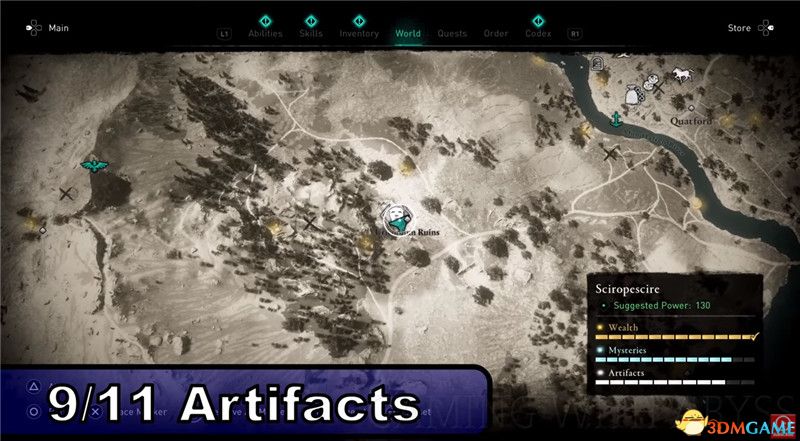 《刺客信条：英灵殿》全收集图文攻略 全财富神秘传说文物装备技能等收集品位置