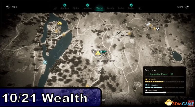 《刺客信条：英灵殿》全收集图文攻略 全财富神秘传说文物装备技能等收集品位置