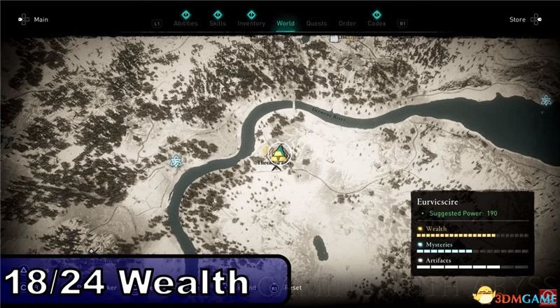 《刺客信条：英灵殿》全收集图文攻略 全财富神秘传说文物装备技能等收集品位置