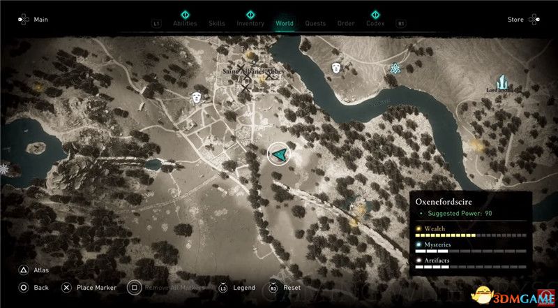 《刺客信条：英灵殿》全收集图文攻略 全财富神秘传说文物装备技能等收集品位置