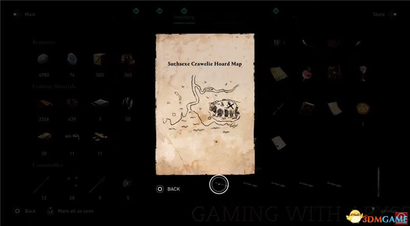 《刺客信条：英灵殿》全收集图文攻略 全财富神秘传说文物装备技能等收集品位置