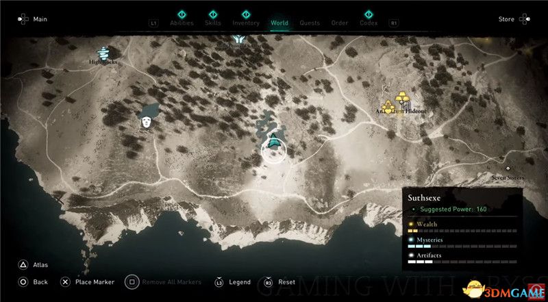 《刺客信条：英灵殿》全收集图文攻略 全财富神秘传说文物装备技能等收集品位置