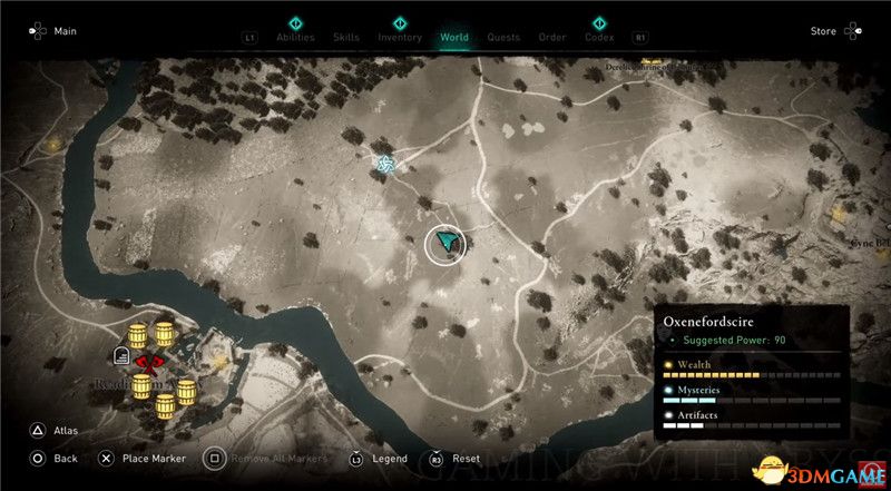 《刺客信条：英灵殿》全收集图文攻略 全财富神秘传说文物装备技能等收集品位置