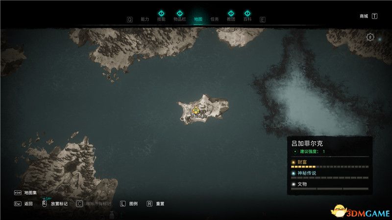 《刺客信条：英灵殿》全收集攻略 全武器套装+斗句+世界事件+宝藏收集