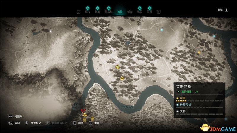 《刺客信条：英灵殿》全收集攻略 全武器套装+斗句+世界事件+宝藏收集