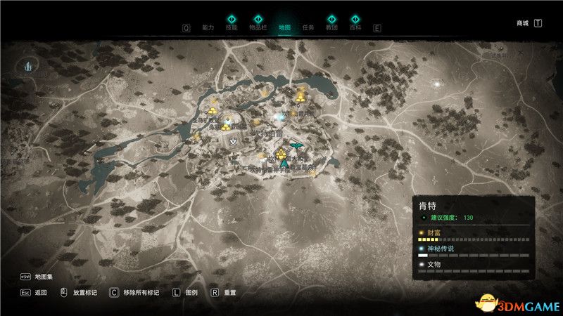 《刺客信条：英灵殿》全收集攻略 全武器套装+斗句+世界事件+宝藏收集