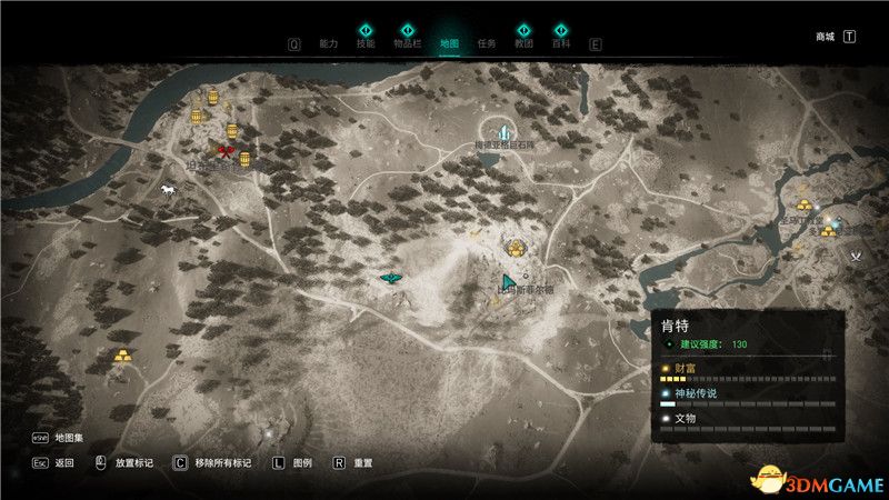 《刺客信条：英灵殿》全收集攻略 全武器套装+斗句+世界事件+宝藏收集