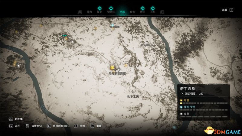 《刺客信条：英灵殿》全收集攻略 全武器套装+斗句+世界事件+宝藏收集