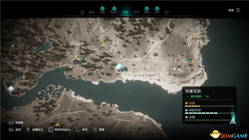 《刺客信条：英灵殿》全收集攻略 全武器套装+斗句+世界事件+宝藏收集
