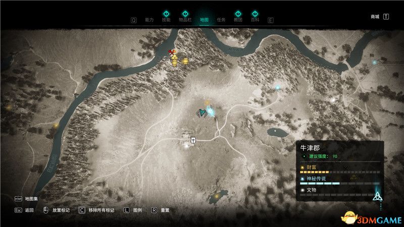 《刺客信条：英灵殿》全收集攻略 全武器套装+斗句+世界事件+宝藏收集
