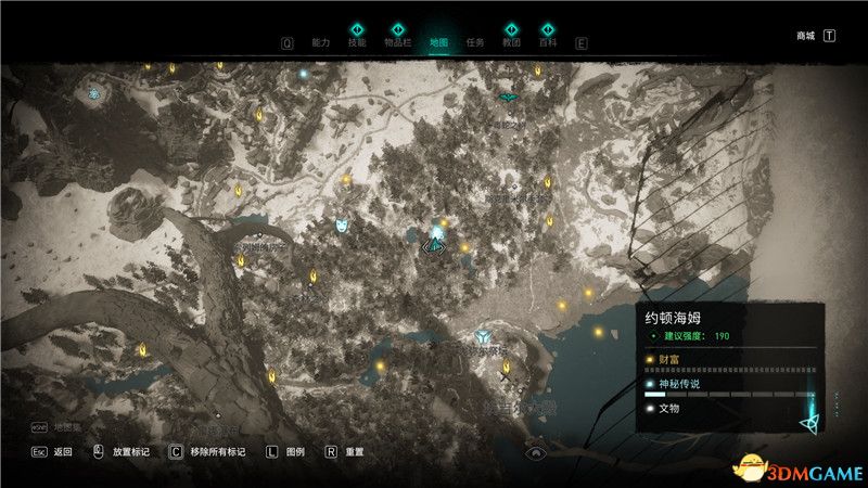 《刺客信条：英灵殿》全收集攻略 全武器套装+斗句+世界事件+宝藏收集