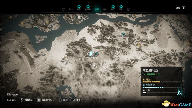 《刺客信条：英灵殿》全收集攻略 全武器套装+斗句+世界事件+宝藏收集