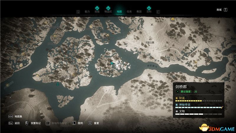 《刺客信条：英灵殿》全收集攻略 全武器套装+斗句+世界事件+宝藏收集