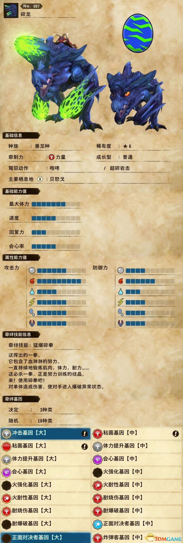 《怪物猎人物语2：破灭之翼》百科攻略 全怪物全随行兽图鉴