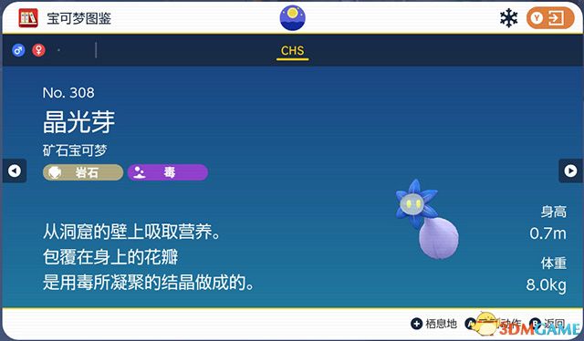 《宝可梦：朱紫》图鉴 全宝可梦捕捉地点进化条件一览