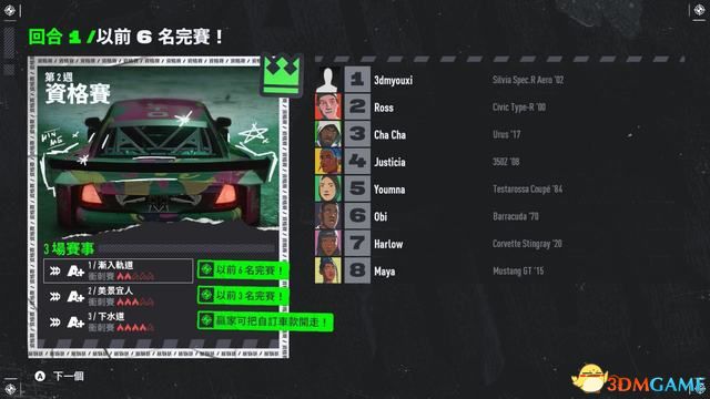 《极品飞车22：不羁》全剧情流程攻略 全三星挑战全收集攻略