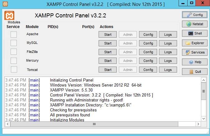 XAMPPv7.4.5