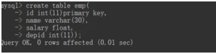mysql怎么添加主键PRIMARY KEY