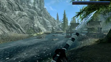 《上古卷轴5：天际重制版》极地偃月刀MOD