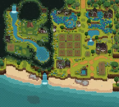 《星露谷物语》中型杂交农场MOD