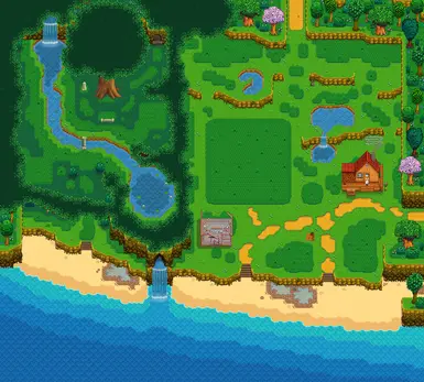 《星露谷物语》中型杂交农场MOD