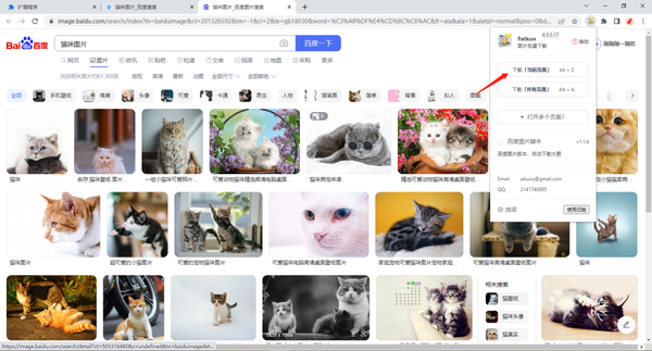 谷歌浏览器怎么批量下载图片