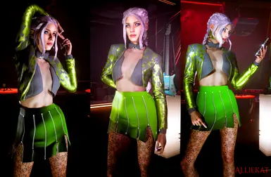 《赛博朋克2077》迷你半身裙MOD