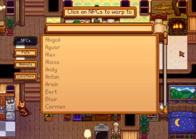 《星露谷物语》传送至NPCMOD