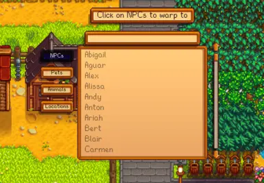 《星露谷物语》传送至NPCMOD