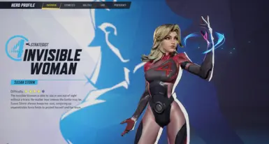 《漫威争锋》隐形女侠黑红重新着色MOD