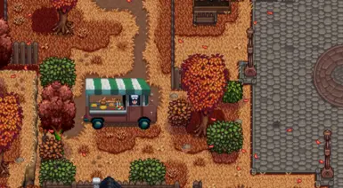 《星露谷物语》鹈鹕镇美食餐车MOD