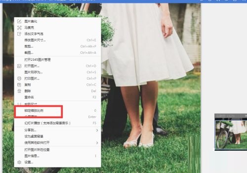 2345看图王如何使用锁定缩放比例
